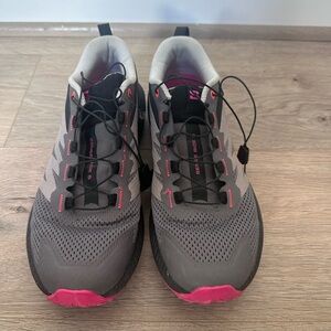 Salomon Gray and Pink Women's Sneakers